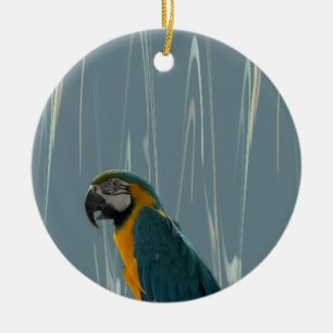 Cerámica Adorno de foto de loro guacamayo