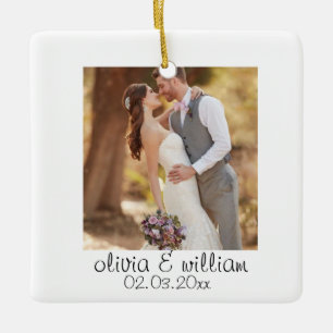 Cerámica Adorno de Foto de Pareja Personalizado Regalo Pers