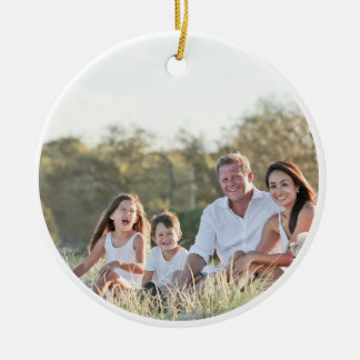 Cerámica Adorno de Foto Personalizado a Dos Caras