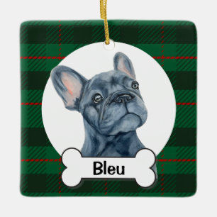 Cerámica Adorno de Frenchie, Bulldog Francés 