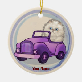 Cerámica Adorno de gato himalayo para coche