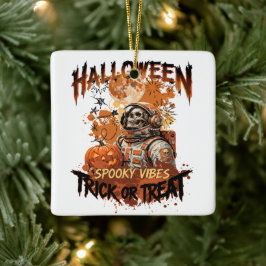 Cerámica Adorno de Halloween de astronauta esqueleto espelu