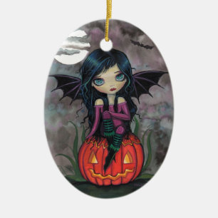 Cerámica Adorno de Halloween de Vampiro Lindo Calabaza Pixi