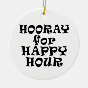 Cerámica Adorno de Hora Feliz Fantástico