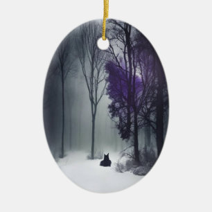 Cerámica Adorno de invierno gótico
