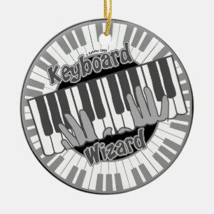 Cerámica Adorno de Keyboard Wizard