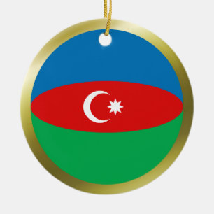 Cerámica Adorno de la bandera de Azerbaiyán