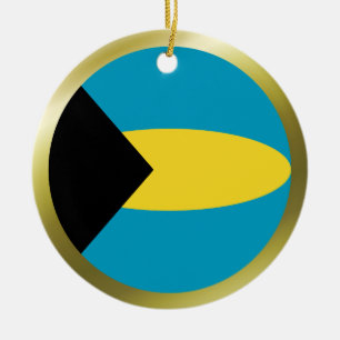 Cerámica Adorno de la bandera de Bahamas