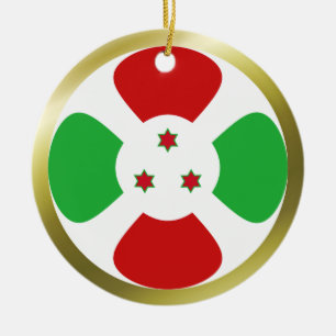 Cerámica Adorno de la bandera de Burundi