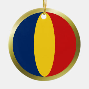 Cerámica Adorno de la bandera de Chad