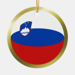 Cerámica Adorno de la bandera de Eslovenia