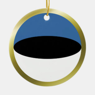 Cerámica Adorno de la bandera de Estonia