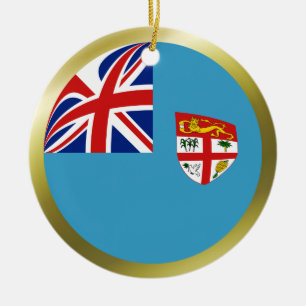 Cerámica Adorno de la bandera de Fiji