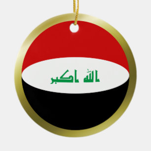 Cerámica Adorno de la bandera de Irak