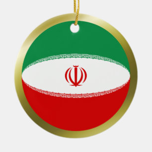Cerámica Adorno de la bandera de Irán