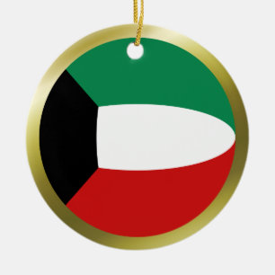 Cerámica Adorno de la bandera de Kuwait