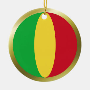Cerámica Adorno de la bandera de Malí