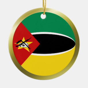 Cerámica Adorno de la bandera de Mozambique