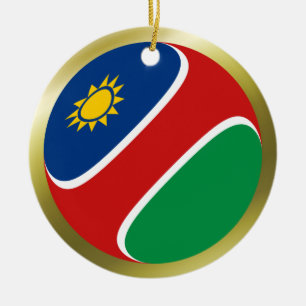Cerámica Adorno de la bandera de Namibia