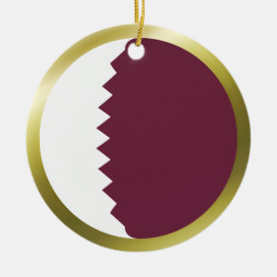 Cerámica Adorno de la bandera de Qatar