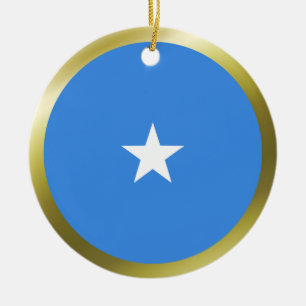 Cerámica Adorno de la bandera de Somalia