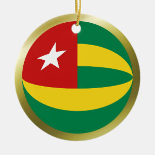 Cerámica Adorno de la bandera de Togo