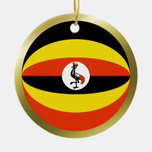 Cerámica Adorno de la bandera de Uganda