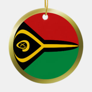 Cerámica Adorno de la bandera de Vanuatu