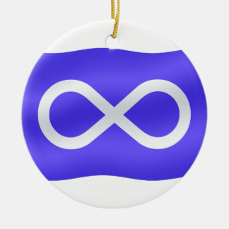 Cerámica Adorno de la bandera Metis Recuerdos de las Primer