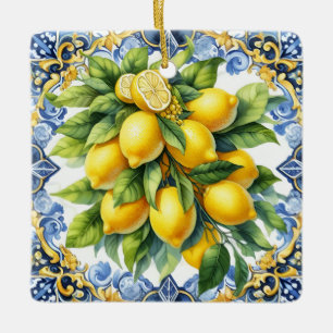 Cerámica Adorno de Limones Italianos de Navidad