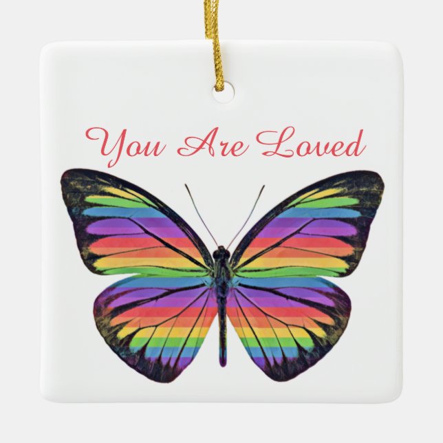 Cerámica Adorno de Mariposa Te Aman (Anverso)