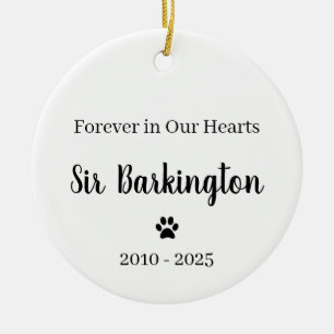 Cerámica Adorno de memorial de mascota personalizado