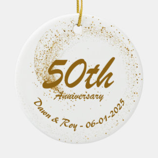 Cerámica Adorno de metal para el 50 aniversario, personaliz