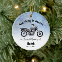 Adorno de Motocicleta Personalizado En Memoria de 