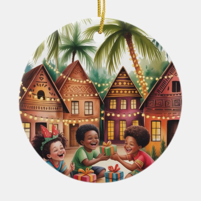 Cerámica Adorno de Navidad  (Frente)