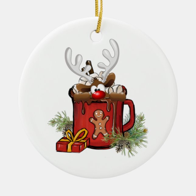 Cerámica Adorno de Navidad (Frente)
