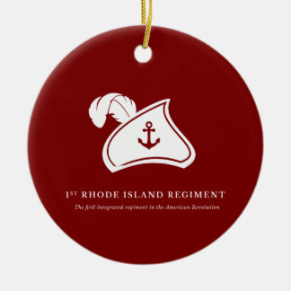 Cerámica Adorno de Navidad - 1er Regimiento de Rhode Island