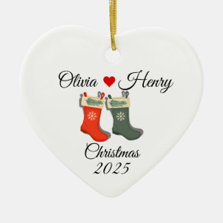 Cerámica Adorno de Navidad 2025 | Recuerdo Personalizado
