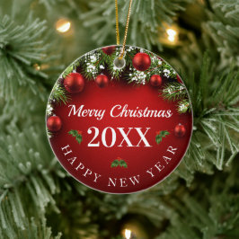 Cerámica Adorno de Navidad 20xx
