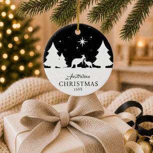 Cerámica Adorno de Navidad Australiano Canguro