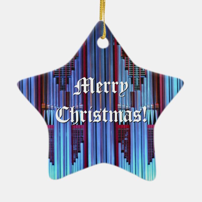 Cerámica Adorno de Navidad azul (Atrás)