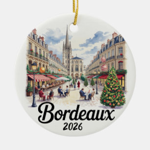 Cerámica Adorno de Navidad Bordeaux Francia 2026 Viajes