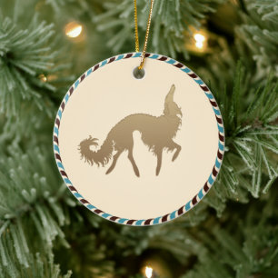 Cerámica Adorno de Navidad Borzoi
