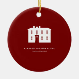 Cerámica Adorno de Navidad — Casa Stephen Hopkins