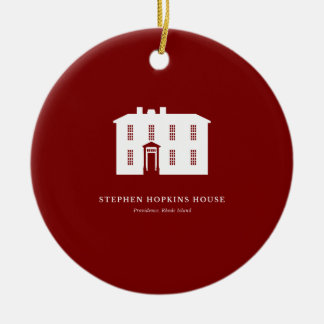 Cerámica Adorno de Navidad — Casa Stephen Hopkins