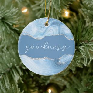 Cerámica Adorno de Navidad de Ágata Inspirador de Bondad