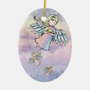 Cerámica Adorno de Navidad de Angelitos