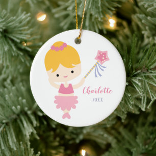 Cerámica Adorno de Navidad de Bailarina Pequeña y Bonita