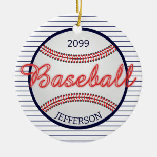 Cerámica Adorno de Navidad de bar deportivo de béisbol