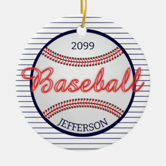Cerámica Adorno de Navidad de bar deportivo de béisbol